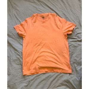 CLUB ROOM 100% Cotton Orange Basic T-Shirt